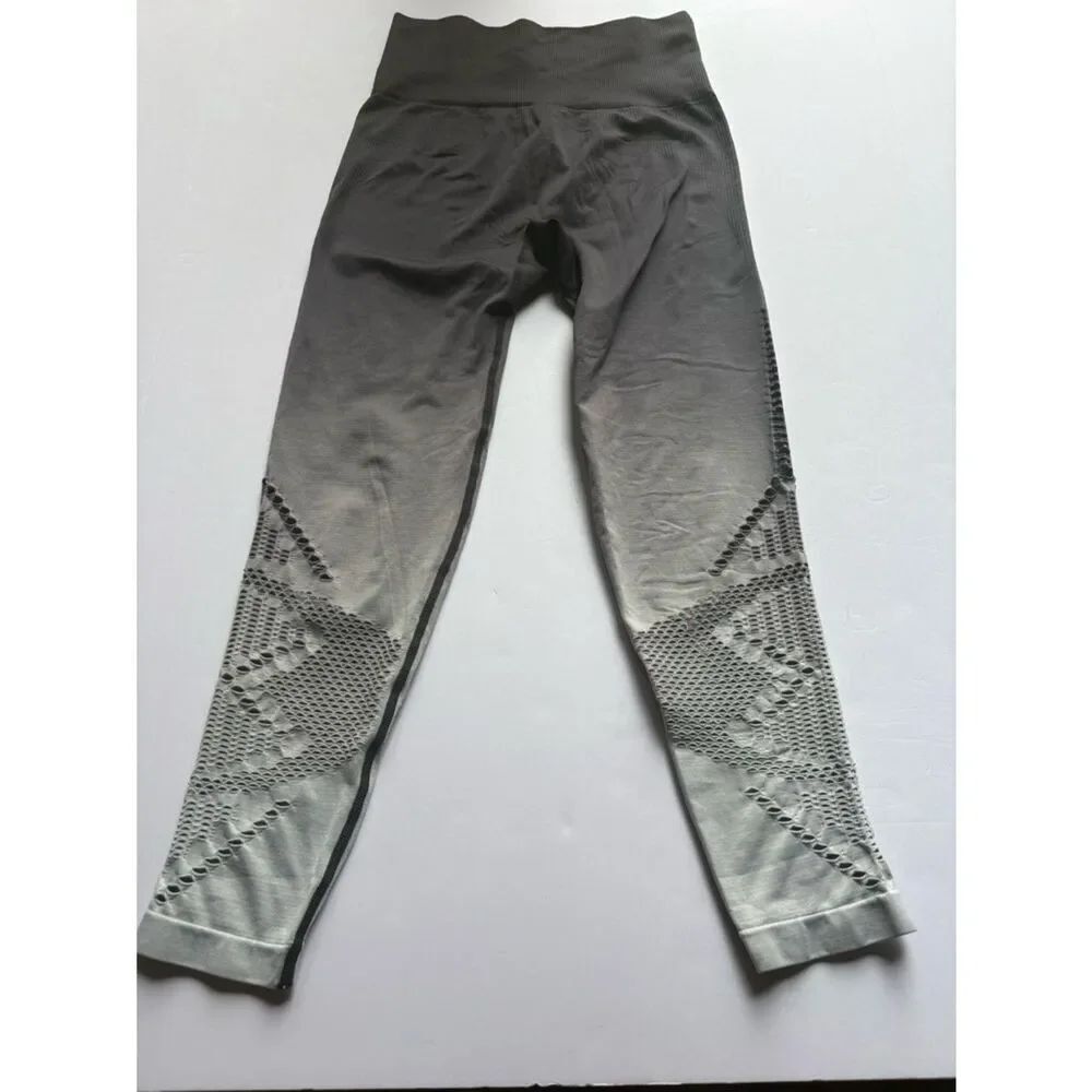 PINK Cool and Comfy Women's Leggings with Perforated Detail Gray Size Small